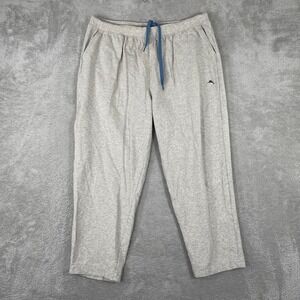 Tommy Bahama Pajama Pants Mens XL Heather Gray Cotton Rayon Stretch Lounge